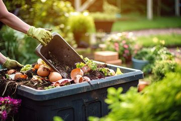 tratando residuos orgánicos para compost